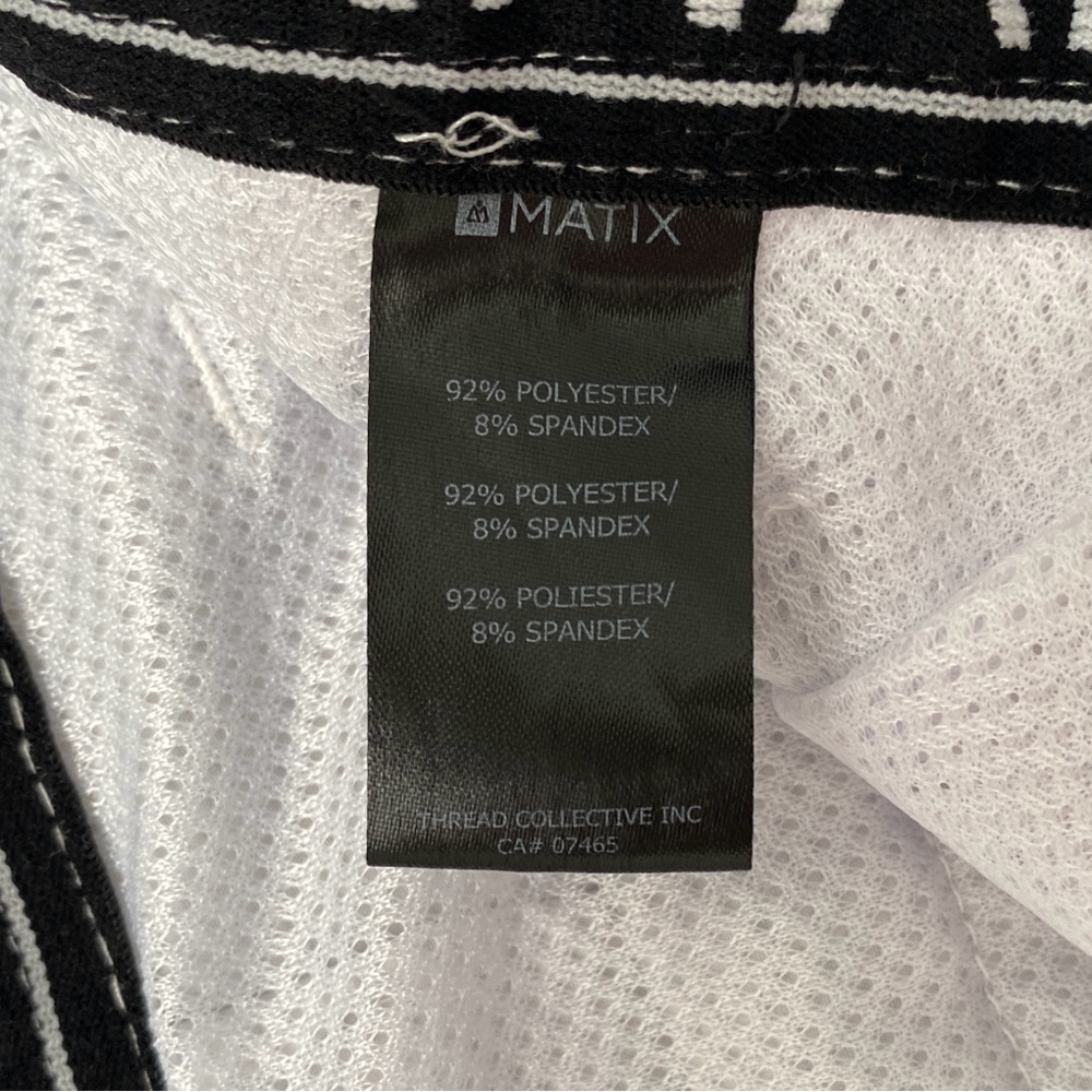 Matix Men's Performance White & Black Stripe Lightweight Quick Dry Cargo Shorts - Picture 5 of 7